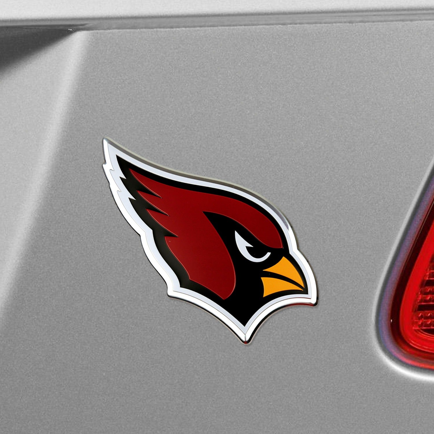 Fanmats Arizona Cardinals Heavy Duty Aluminum Embossed Color Emblem Fan Gear NFL Arizona Cardinals