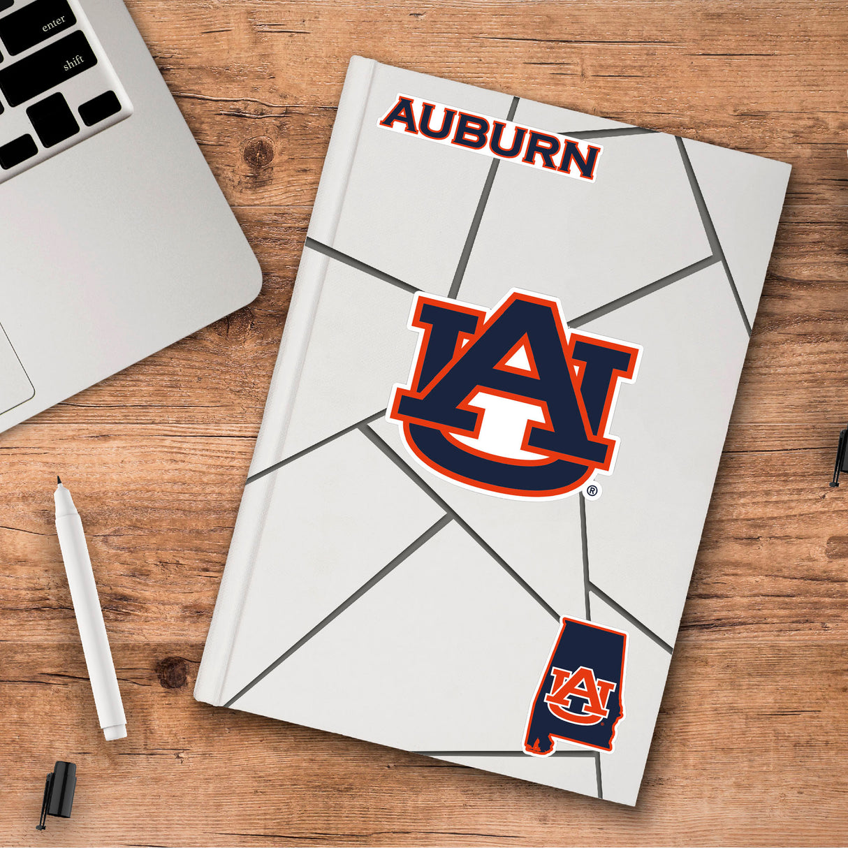 Fanmats Auburn Tigers 3 Piece Decal Sticker Set Fan Gear NCAA Auburn Tigers