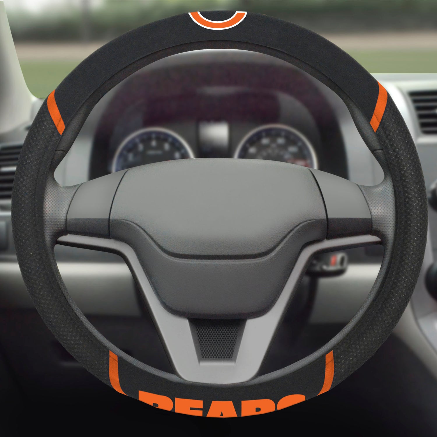 Fanmats Chicago Bears Embroidered Steering Wheel Cover Fan Gear NFL Chicago Bears