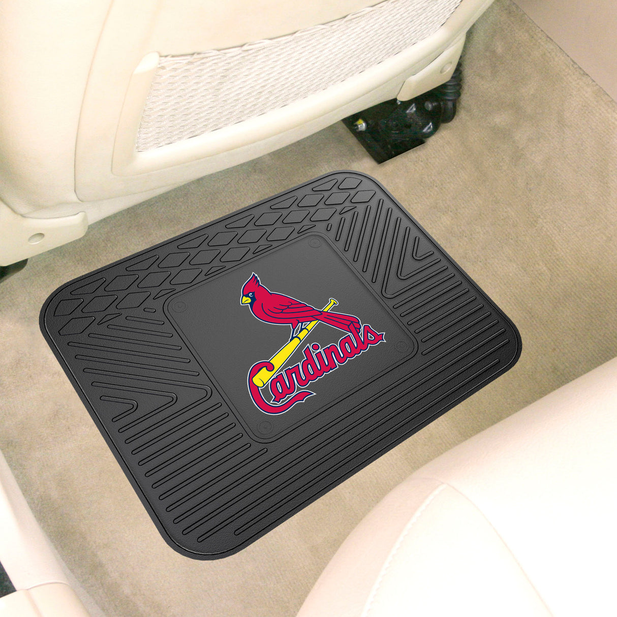 Fanmats St. Louis Cardinals Back Seat Car Utility Mat - 14" x 17" Fan Gear MLB St. Louis Cardinals