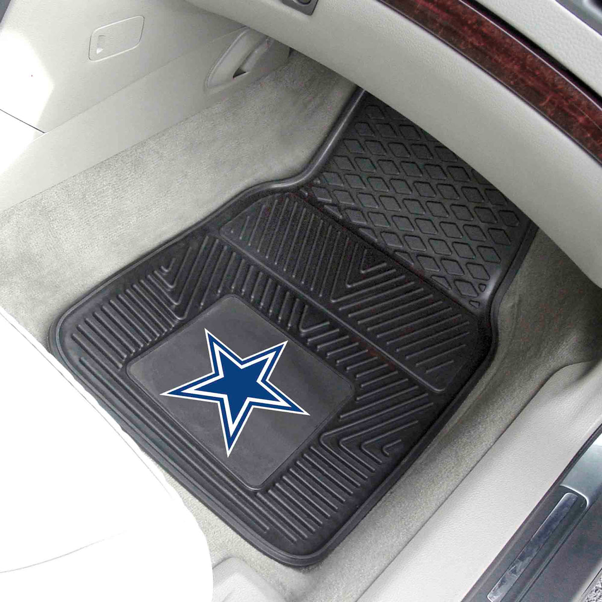 Fanmats Dallas Cowboys Heavy Duty Car Mat Set - 2 Pieces Fan Gear NFL Dallas Cowboys