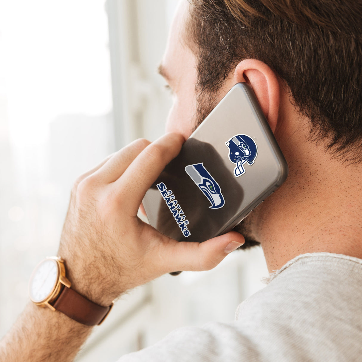 Fanmats Seattle Seahawks 12 Count Mini Decal Sticker Pack Fan Gear NFL Seattle Seahawks