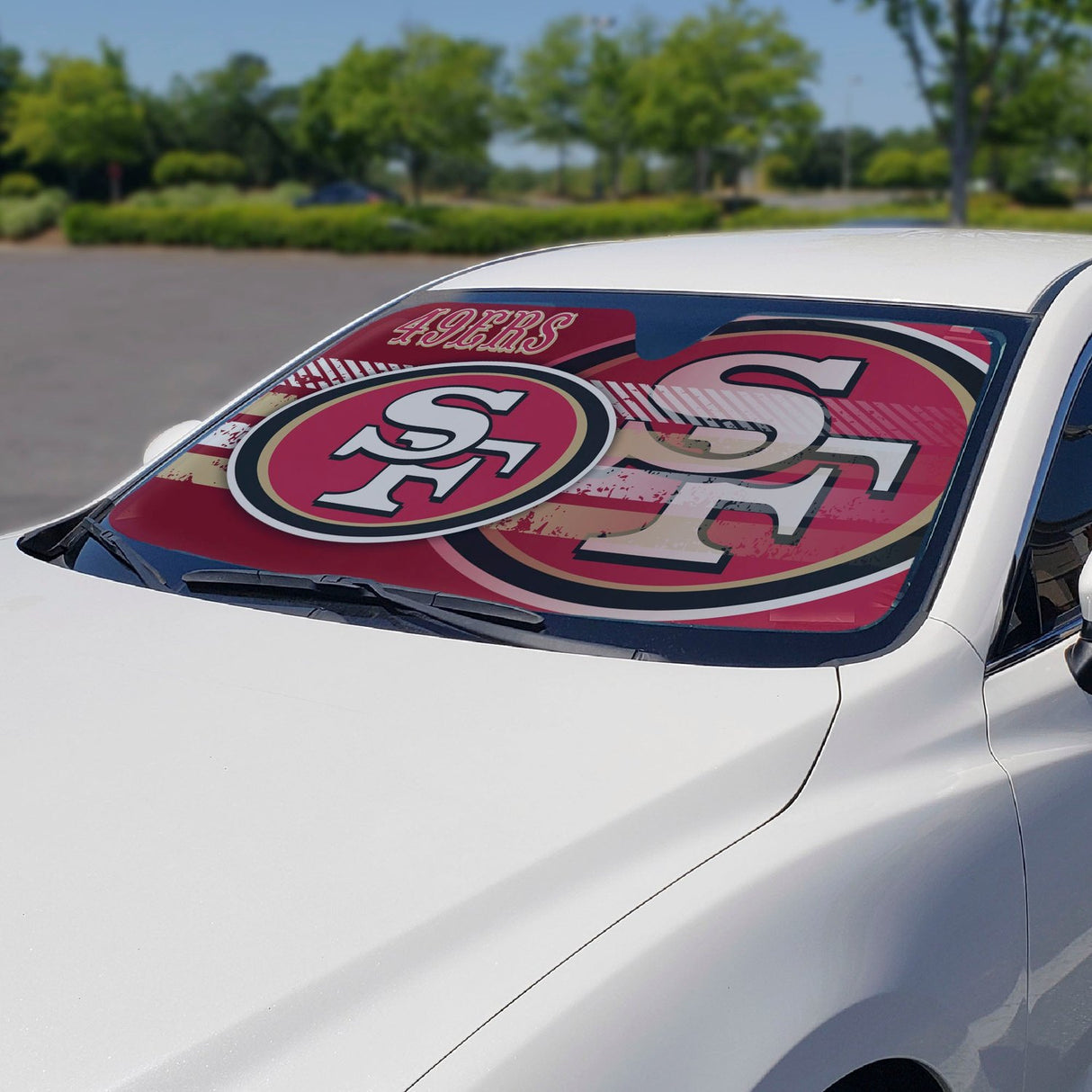 Fanmats San Francisco 49ers Windshield Sun Shade Fan Gear NFL San Francisco 49ers