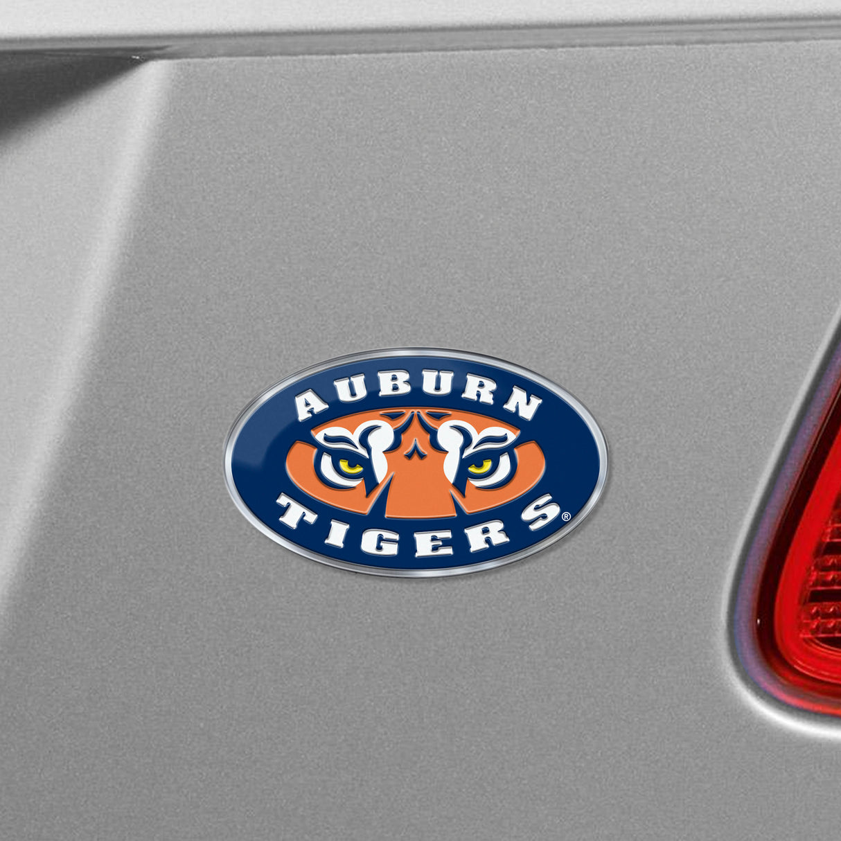 Fanmats Auburn Tigers Heavy Duty Aluminum Embossed Color Emblem - Alternate Fan Gear NCAA Auburn Tigers