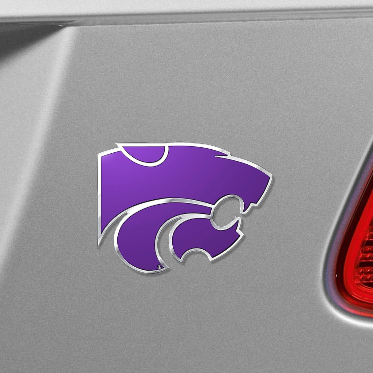 Fanmats Kansas State Wildcats Heavy Duty Aluminum Embossed Color Emblem Fan Gear NCAA Kansas State Wildcats