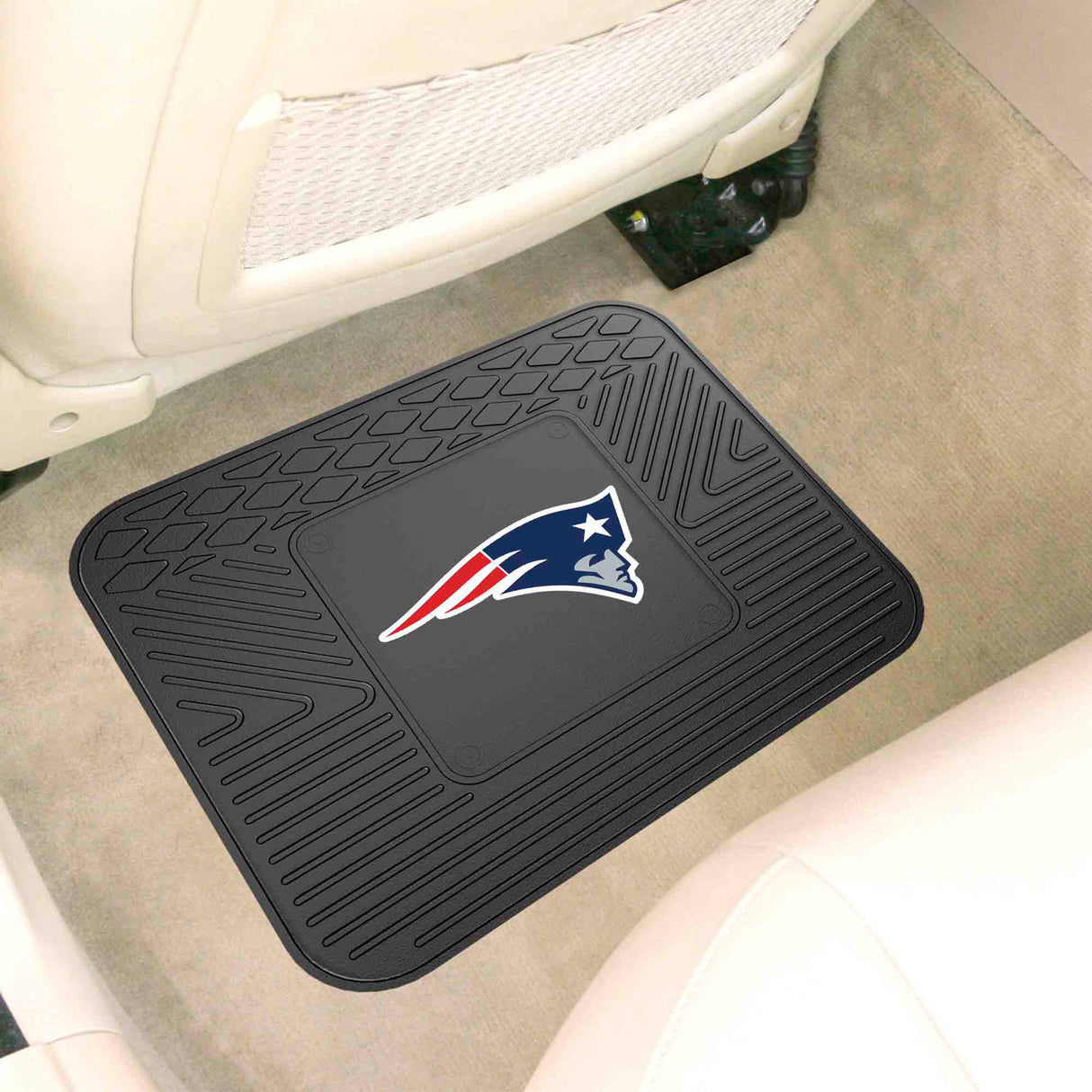 Fanmats New England Patriots Back Seat Car Utility Mat - 14" x 17" Fan Gear NFL New England Patriots
