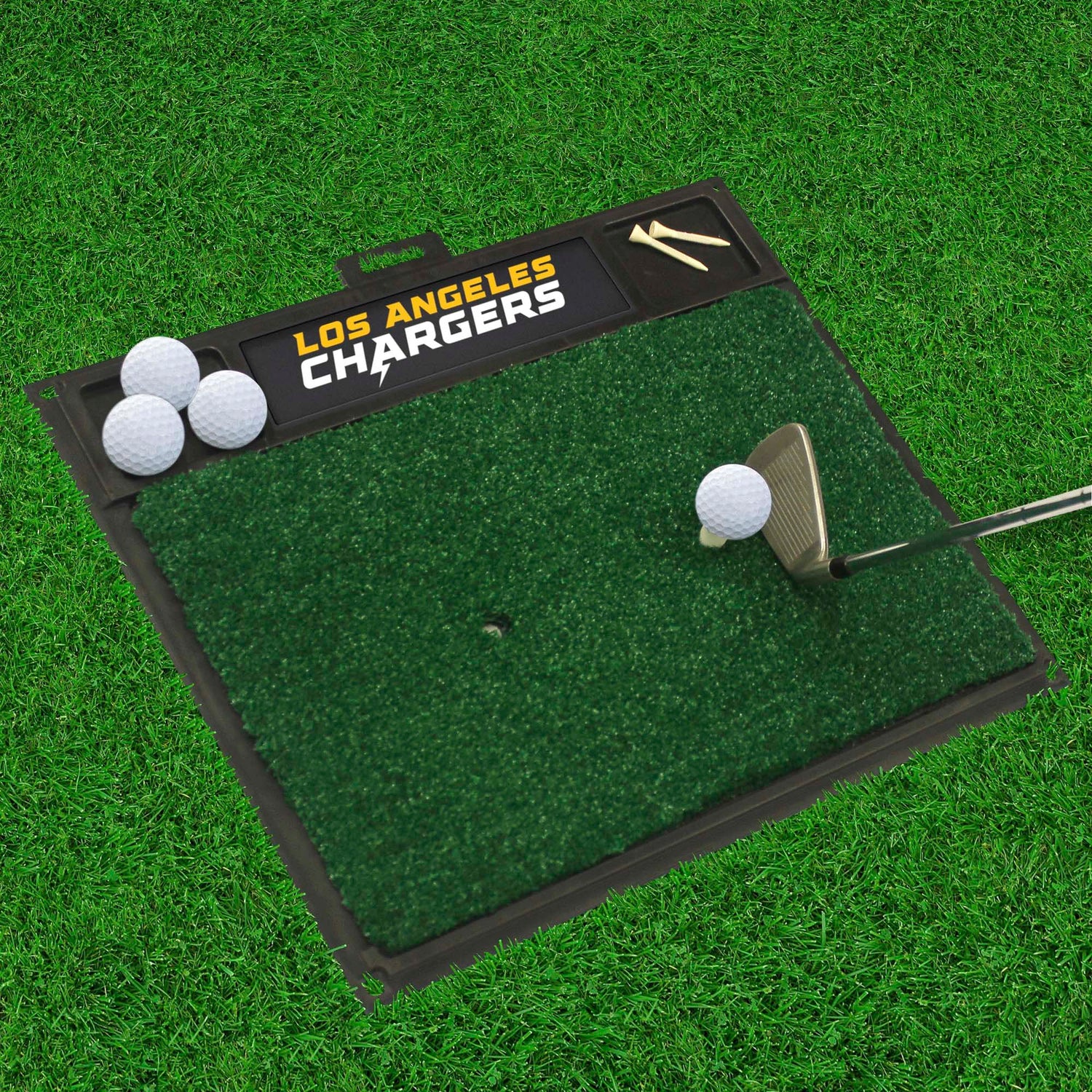 Fanmats Los Angeles Chargers Golf Hitting Mat Fan Gear NFL Los Angeles Chargers