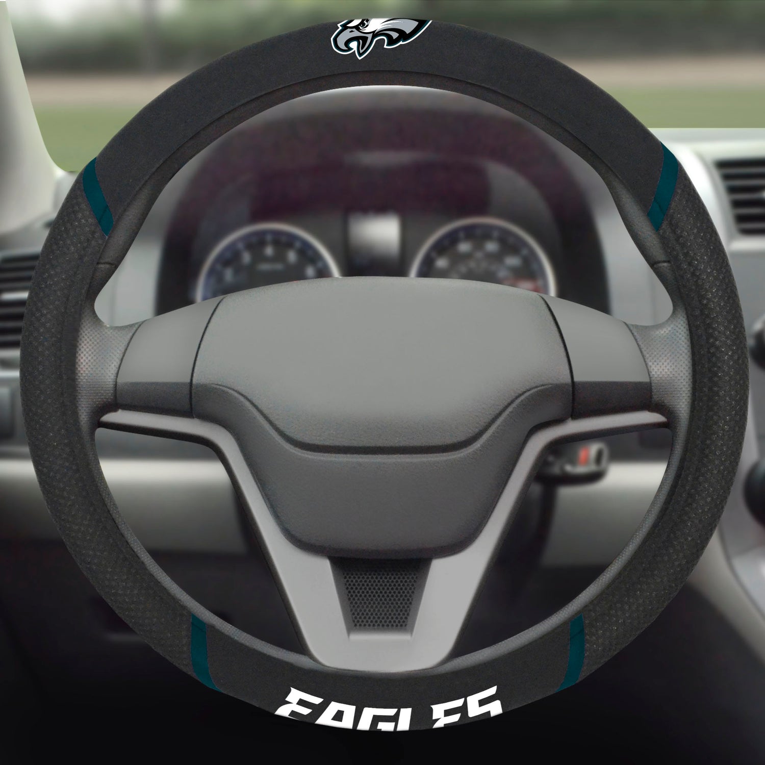 Fanmats Philadelphia Eagles Eagles Embroidered Steering Wheel Cover Fan Gear NFL Philadelphia Eagles