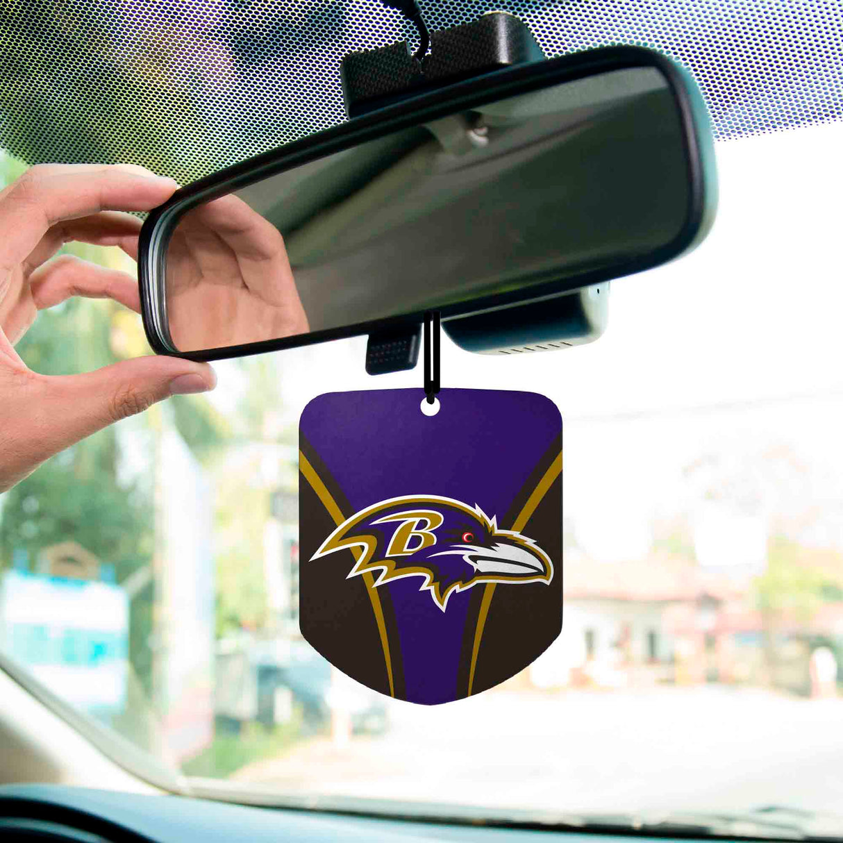 Fanmats Baltimore Ravens 2 Pack Air Freshener Fan Gear NFL Baltimore Ravens