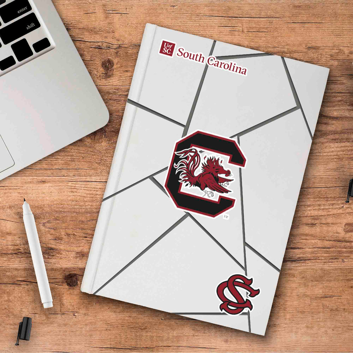 Fanmats South Carolina Gamecocks 3 Piece Decal Sticker Set Fan Gear NCAA South Carolina Gamecocks