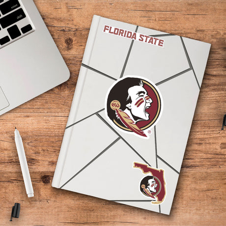 Fanmats Florida State Seminoles 3 Piece Decal Sticker Set Fan Gear NCAA Florida State Seminoles
