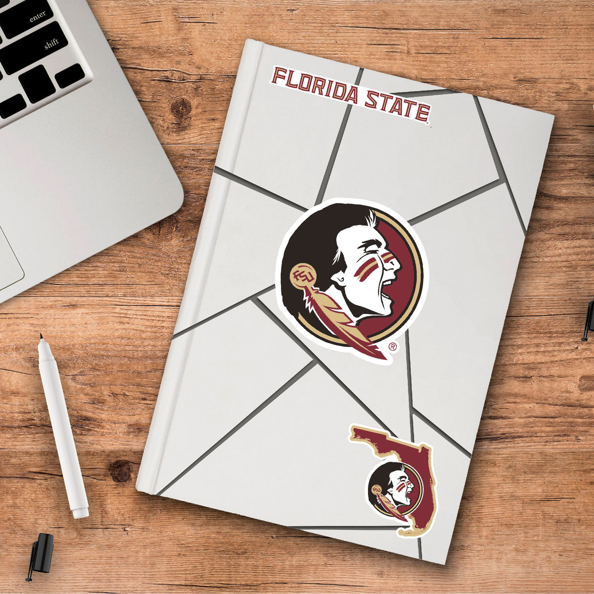 Fanmats Florida State Seminoles 3 Piece Decal Sticker Set Fan Gear NCAA Florida State Seminoles