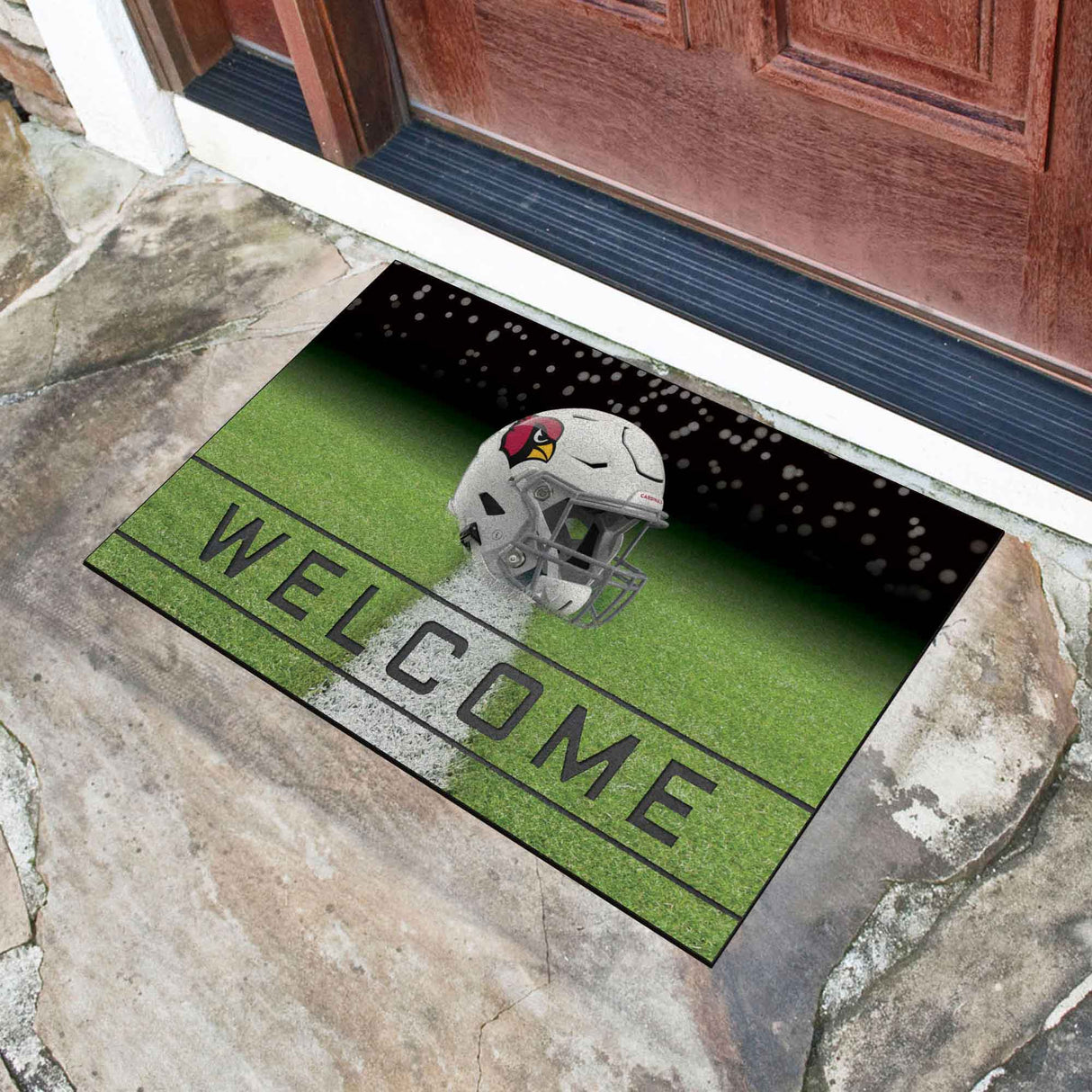 Fanmats Arizona Cardinals Rubber Door Mat - 18" x 30" Fan Gear NFL Arizona Cardinals