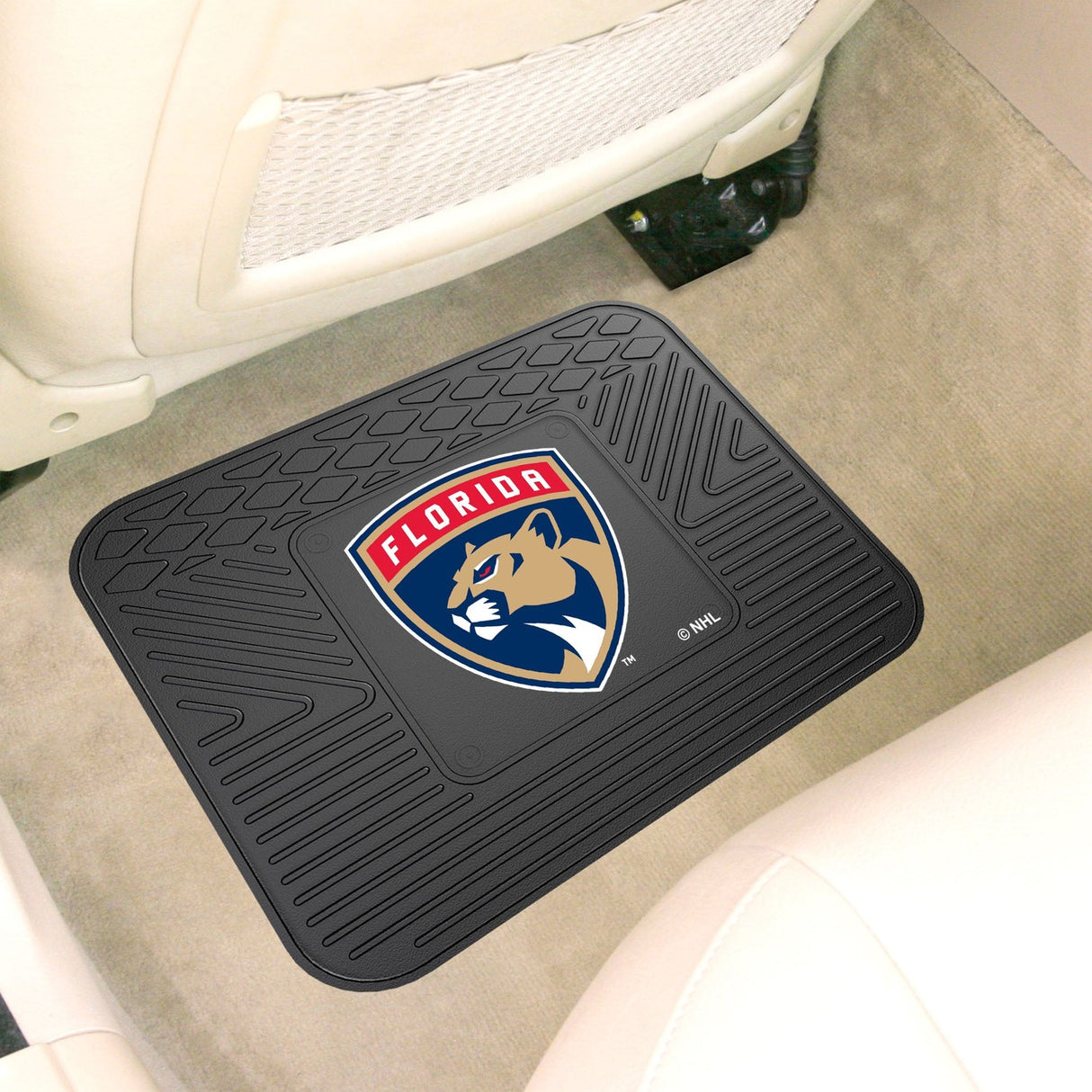 Fanmats Florida Panthers Back Seat Car Utility Mat - 14" x 17" Fan Gear NHL Florida Panthers