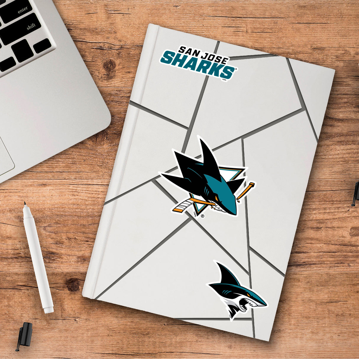 Fanmats San Jose Sharks 3 Piece Decal Sticker Set Fan Gear NHL San Jose Sharks