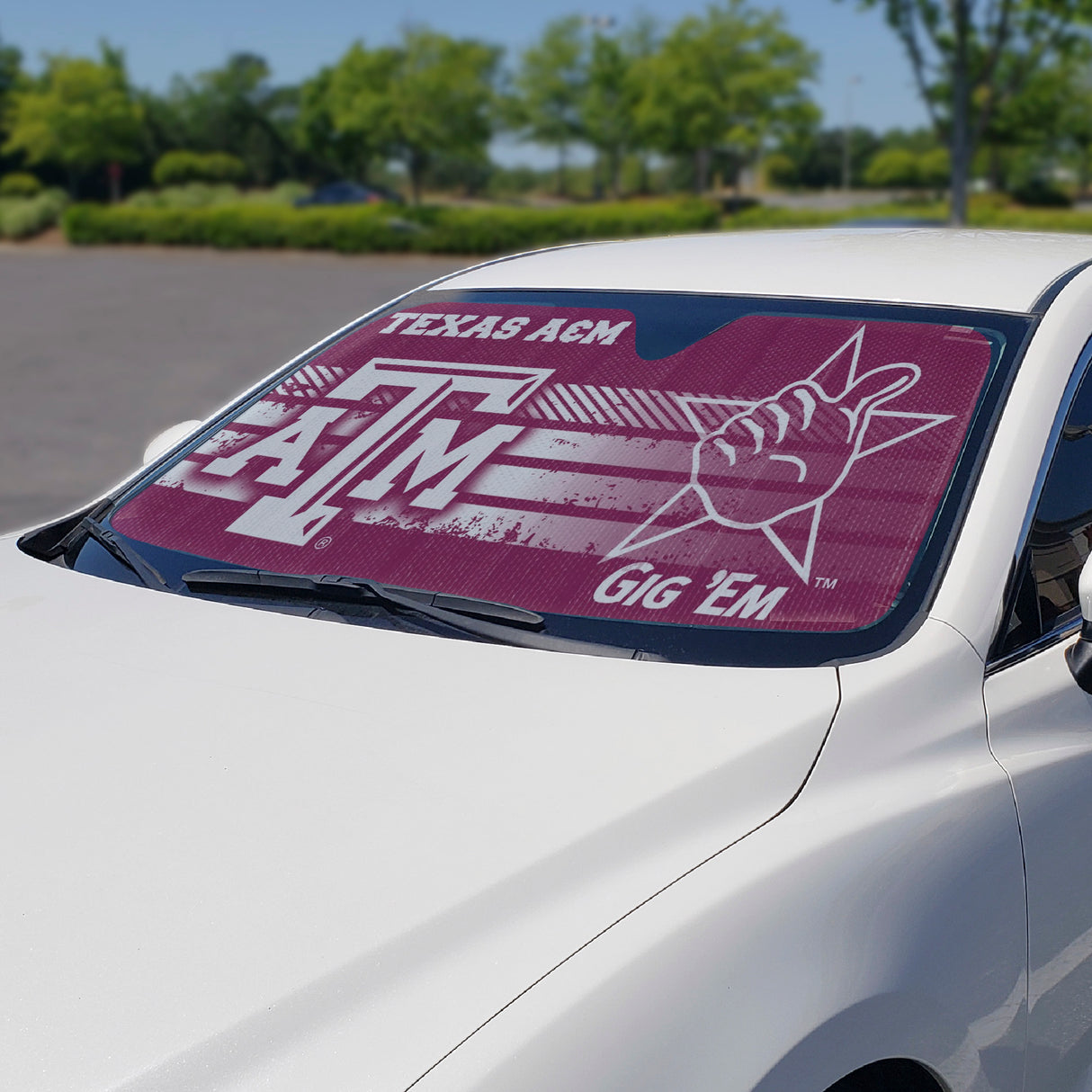 Fanmats Texas A&M Aggies Windshield Sun Shade Fan Gear NCAA Texas A&M Aggies