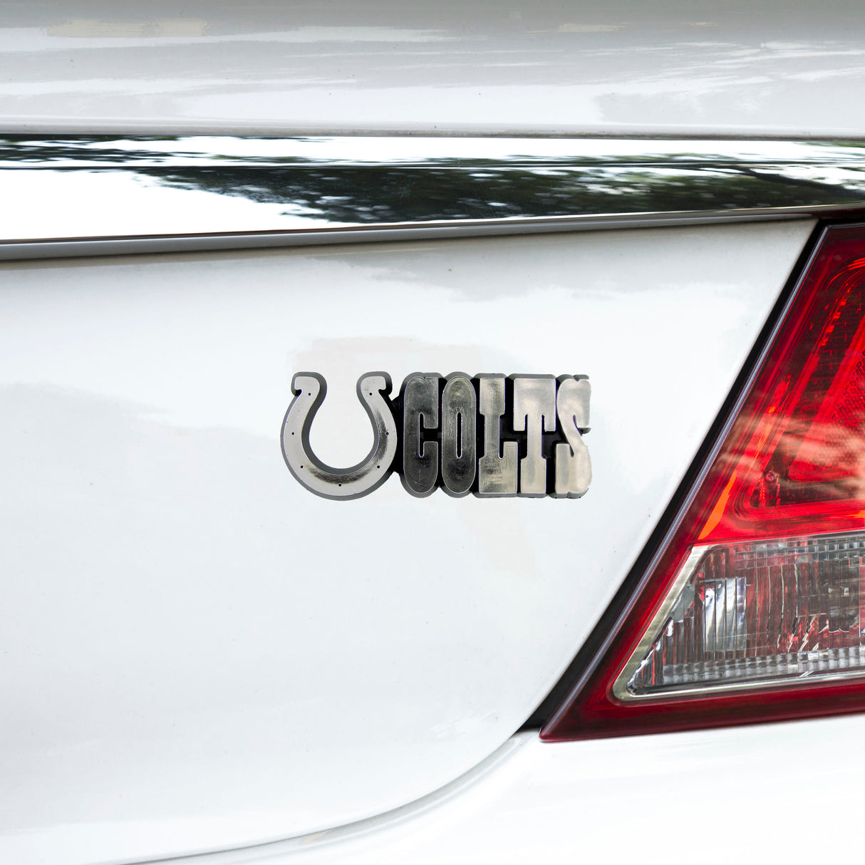 Fanmats Indianapolis Colts Molded Chrome Plastic Emblem Fan Gear NFL Indianapolis Colts