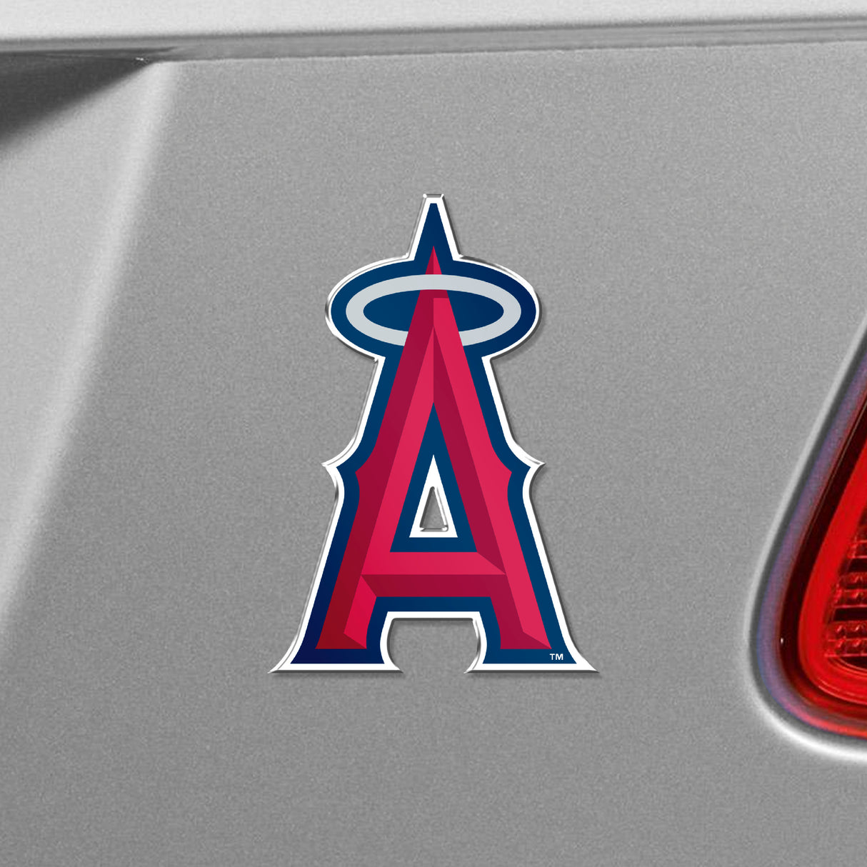 Fanmats Los Angeles Angels Heavy Duty Aluminum Embossed Color Emblem Fan Gear MLB Los Angeles Angels