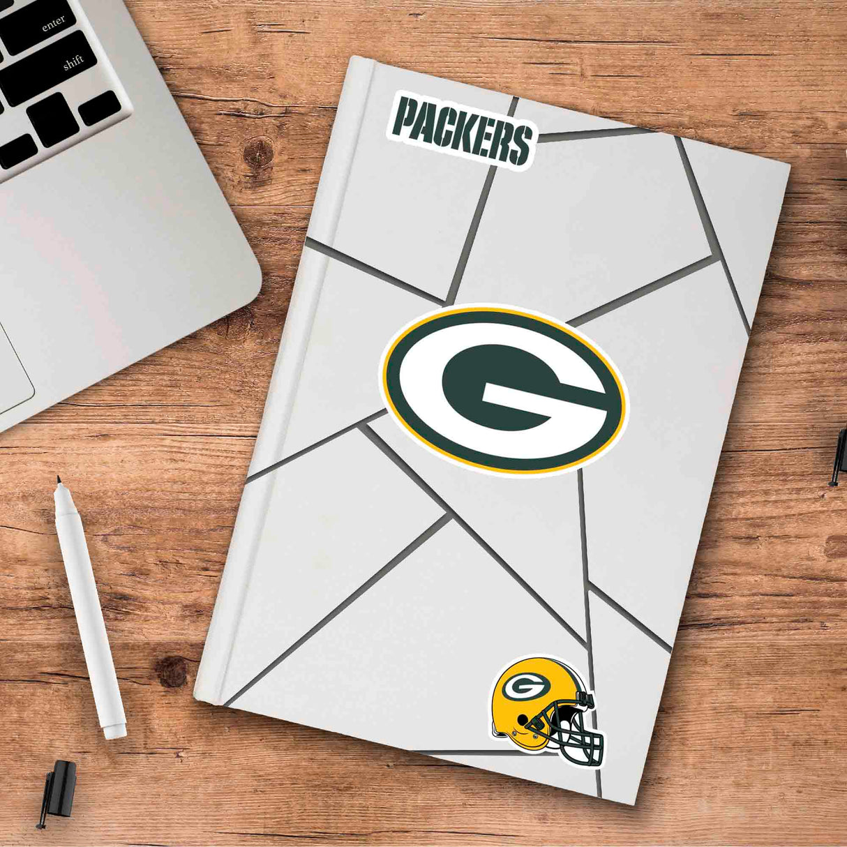 Fanmats Green Bay Packers 3 Piece Decal Sticker Set Fan Gear NFL Green Bay Packers