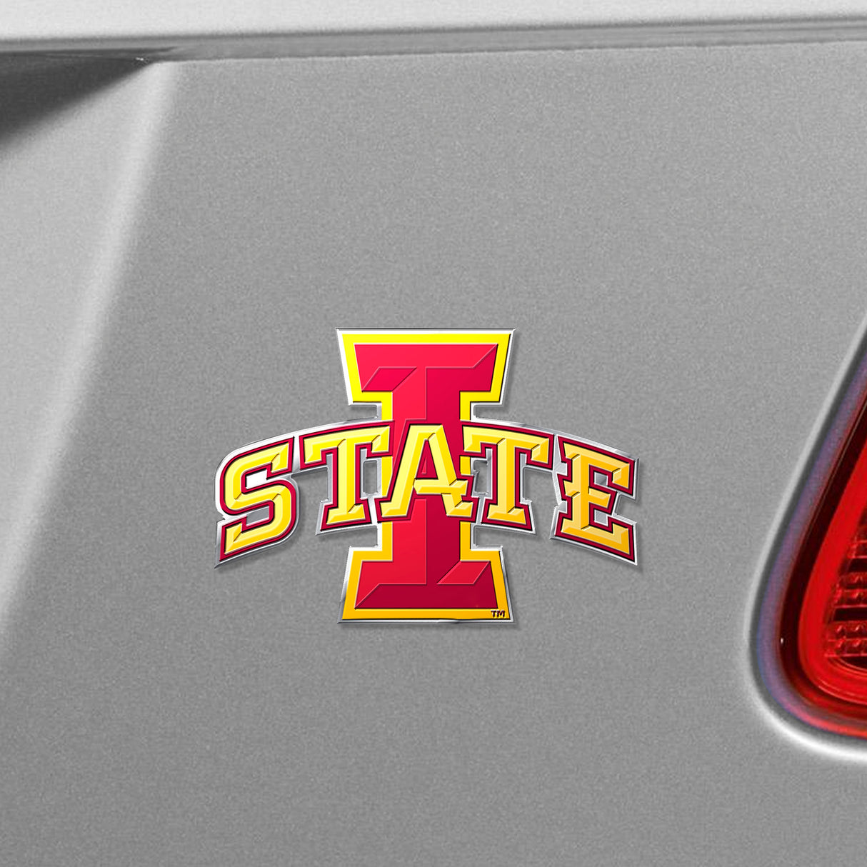 Fanmats Iowa State Cyclones Heavy Duty Aluminum Embossed Color Emblem Fan Gear NCAA Iowa State Cyclones