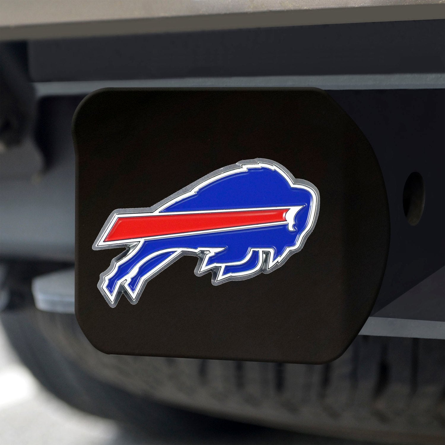 Fanmats Buffalo Bills 3D Color Emblem Black Metal Hitch Cover Fan Gear NFL Buffalo Bills