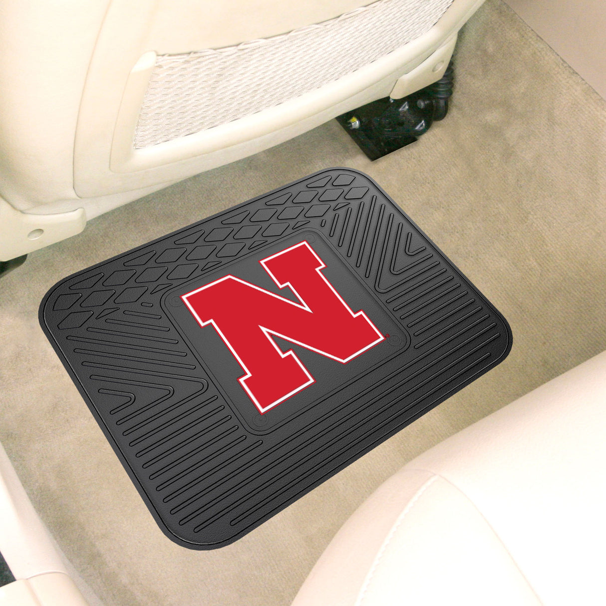 Fanmats Nebraska Cornhuskers Back Seat Car Utility Mat - 14" x 17" Fan Gear NCAA Nebraska Cornhuskers