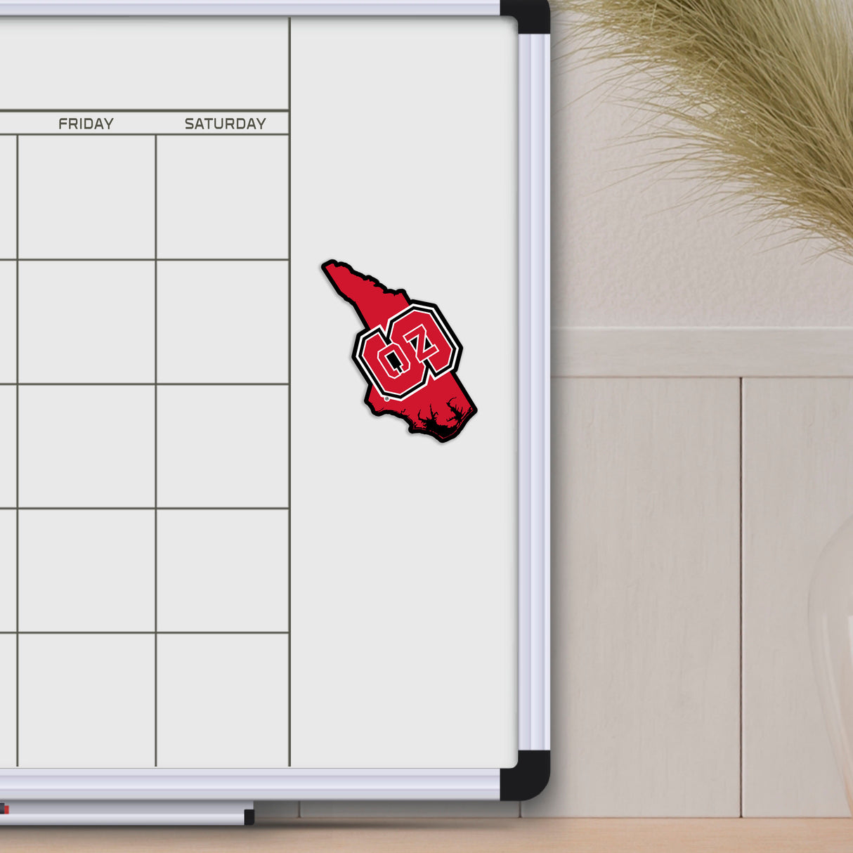 Fanmats NC State Wolfpack Team State Shape Decal Sticker Fan Gear NCAA North Carolina State Wolfpack