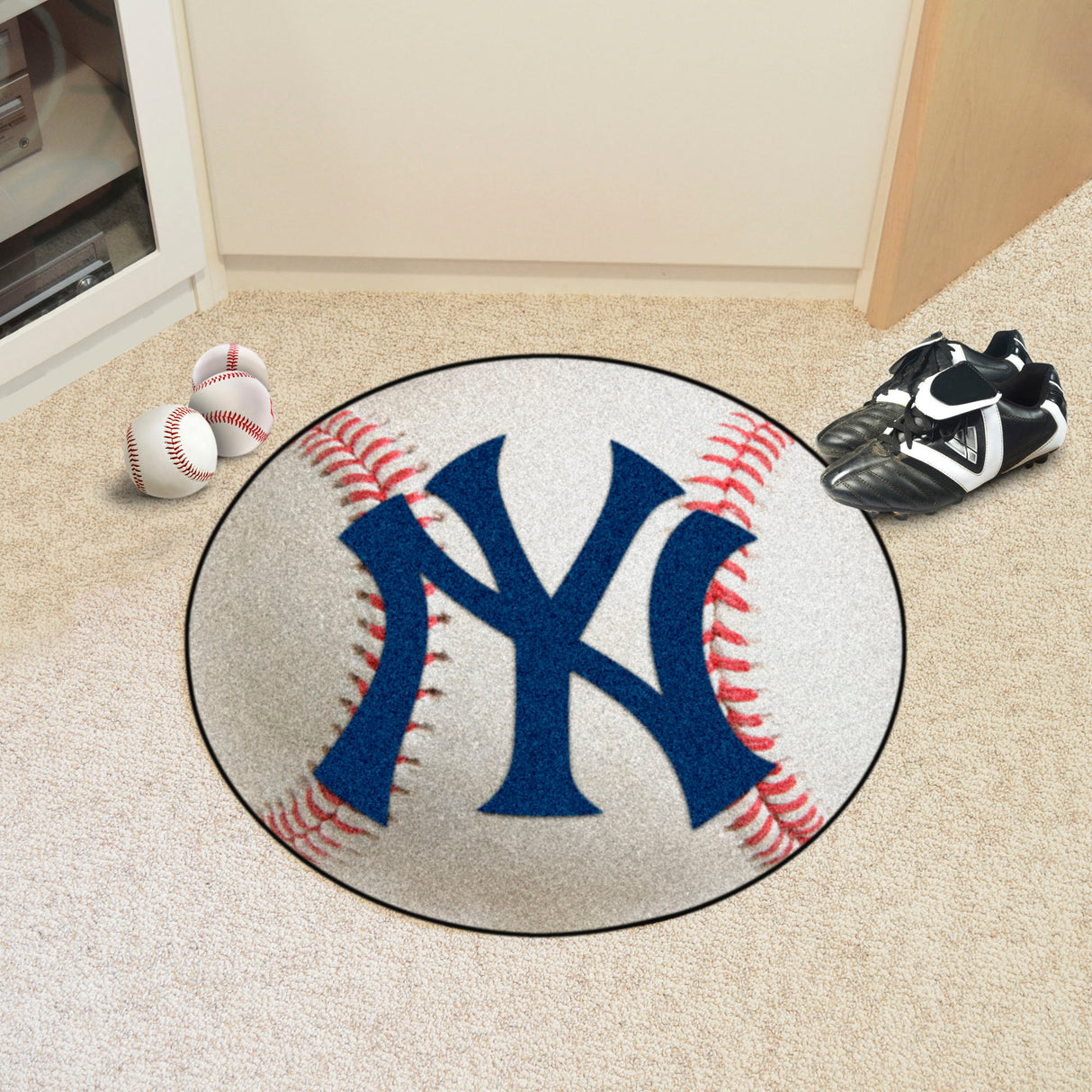 Fanmats New York Yankees Baseball Rug - 27" Diameter Fan Gear MLB New York Yankees