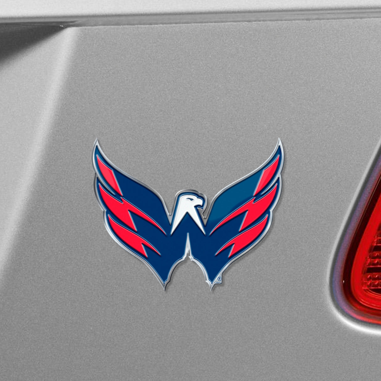 Fanmats Washington Capitals Heavy Duty Aluminum Embossed Color Emblem Fan Gear NHL Washington Capitals