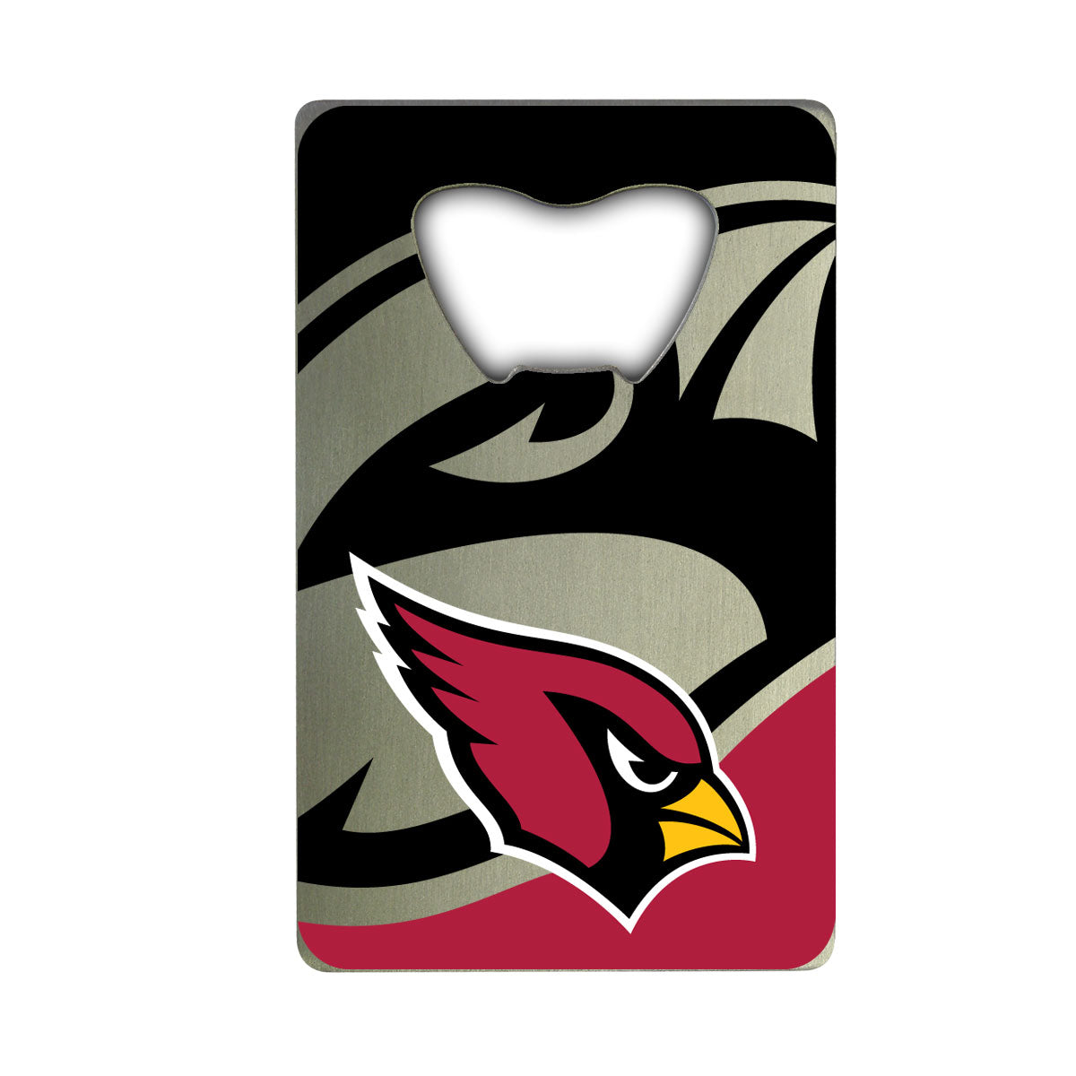 Fanmats Arizona Cardinals Credit Card Style Bottle Opener - 2” x 3.25" Fan Gear NFL Arizona Cardinals