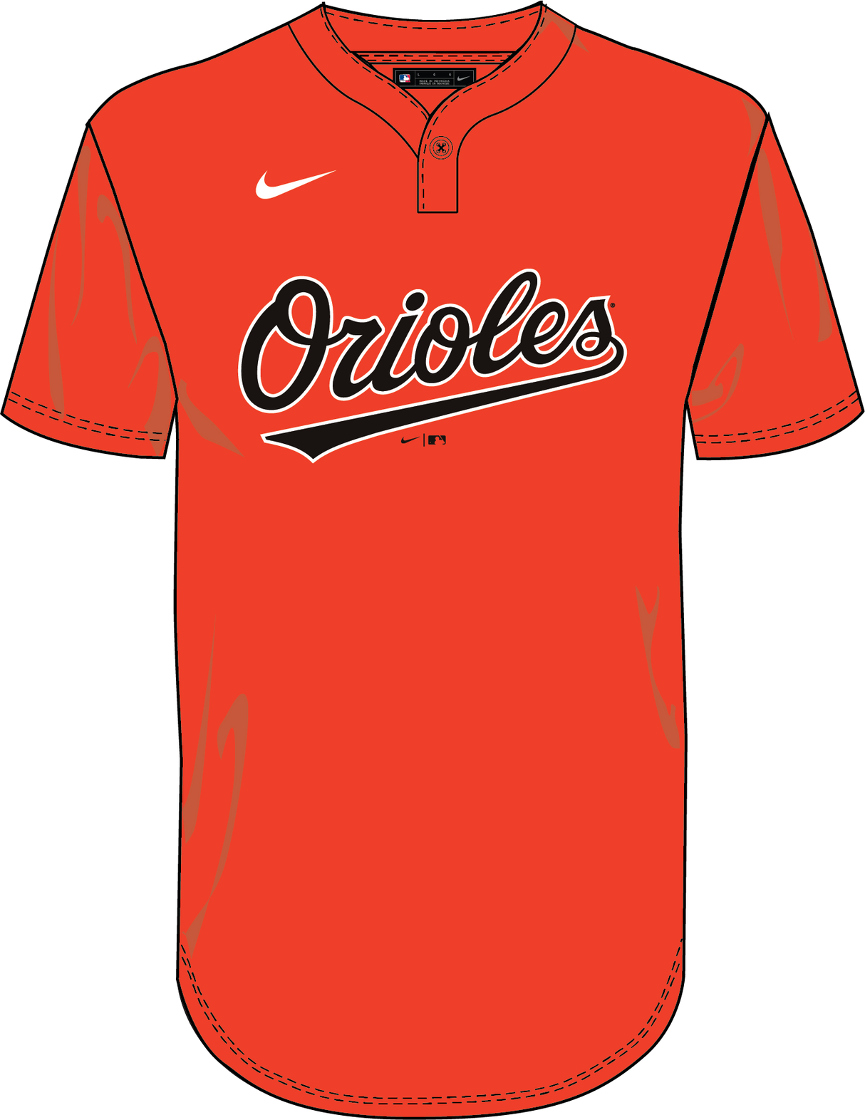 Nike Baltimore Orioles Youth Institutional 1 Button Pullover Fan Gear MLB Baltimore Orioles