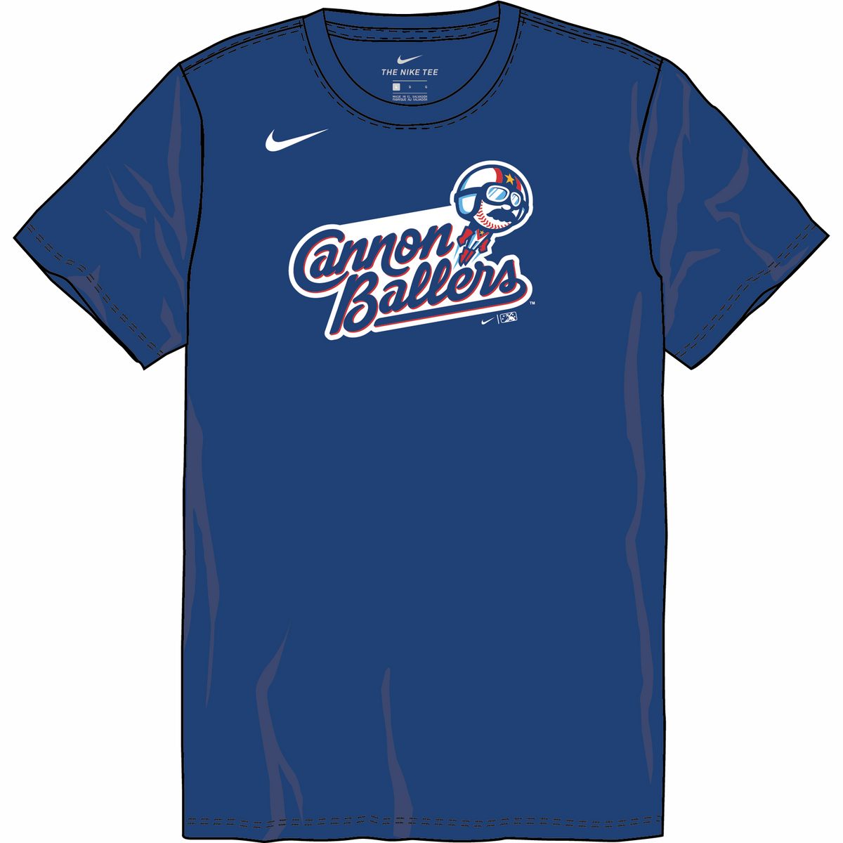Nike Kannapolis Cannon Ballers Youth Institutional Short Sleeve Cotton Tee