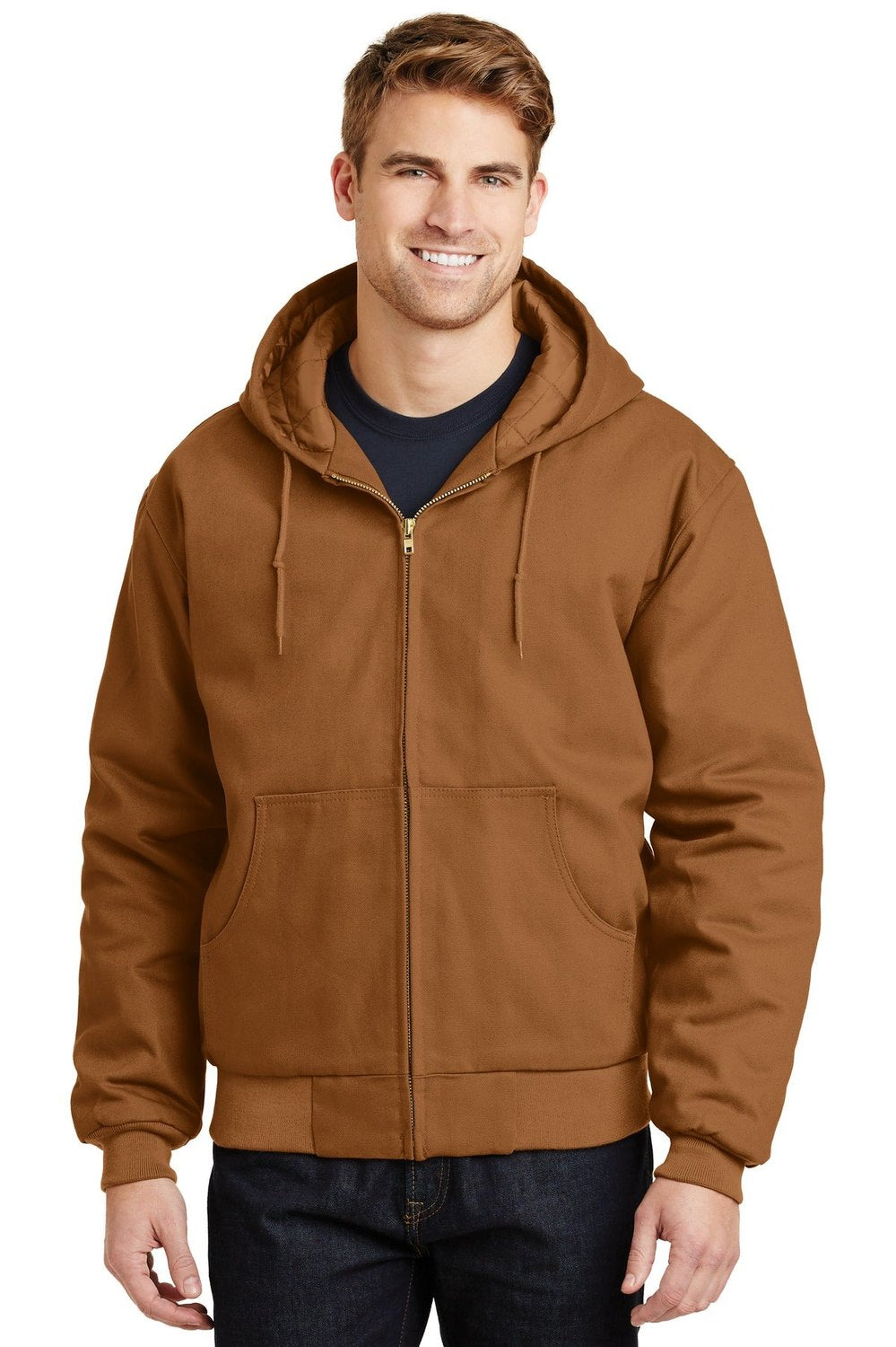 CornerStone Men's Duck Cloth Hooded Work Jacket Mens Apparel Jackets & Vests