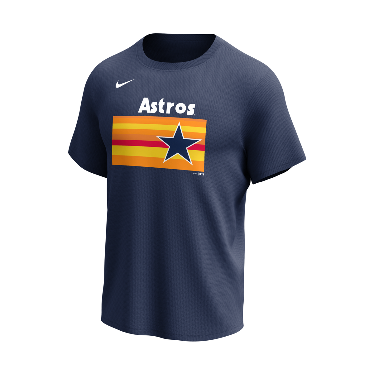 Nike Houston Astros Men's Crew Neck Synthetic City Connect Tee-1