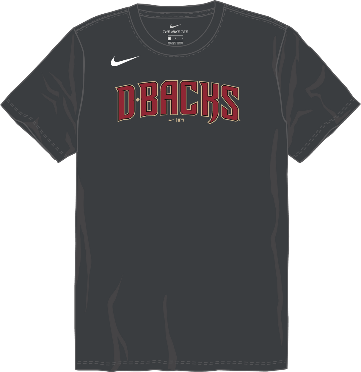 Nike Arizona Diamondbacks Youth Crew Neck Cotton Tee Fan Gear MLB Arizona Diamondbacks