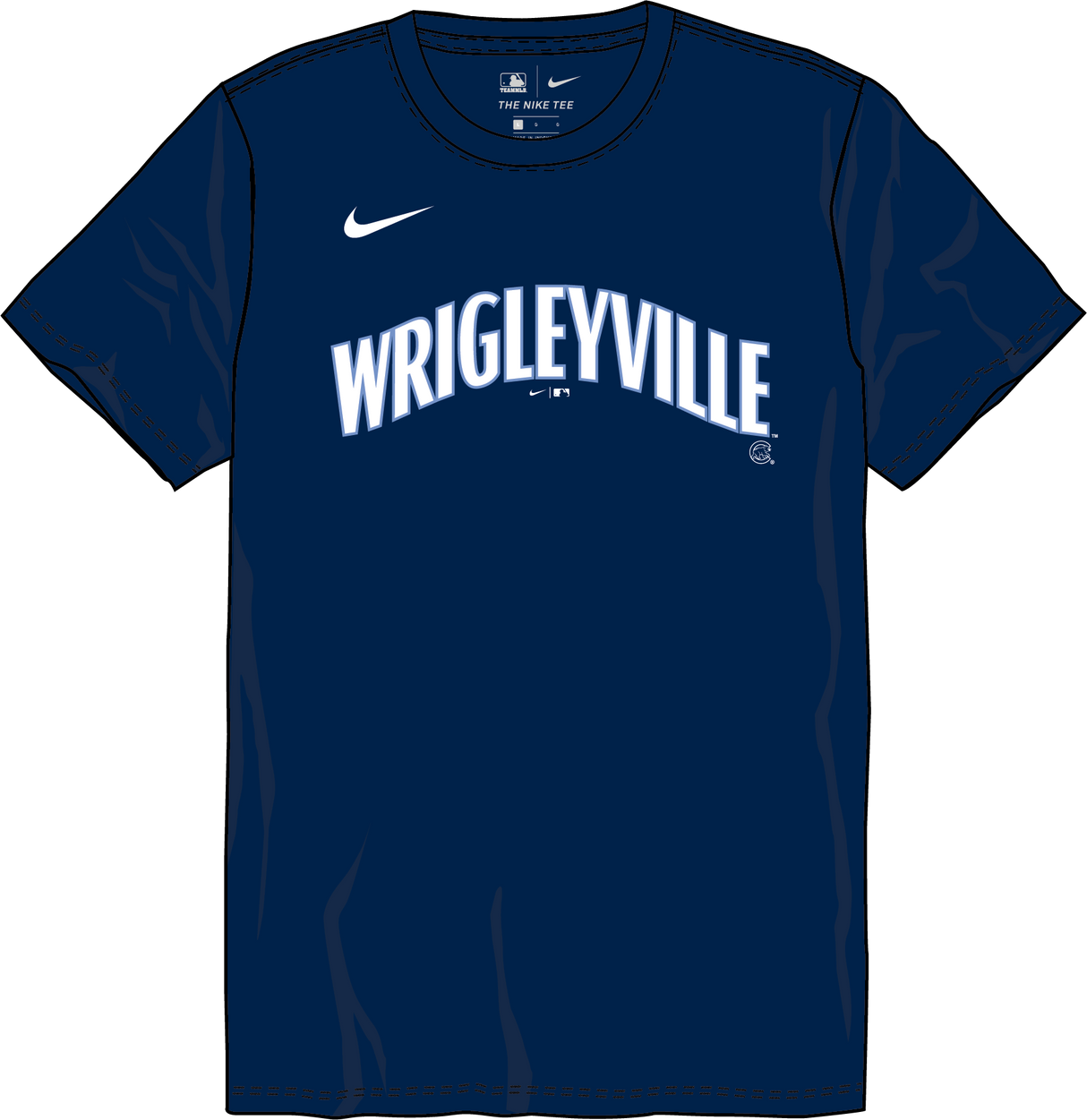 Nike Chicago Cubs Youth Institutional Short Sleeve Crew Neck Tee Fan Gear MLB Chicago Cubs