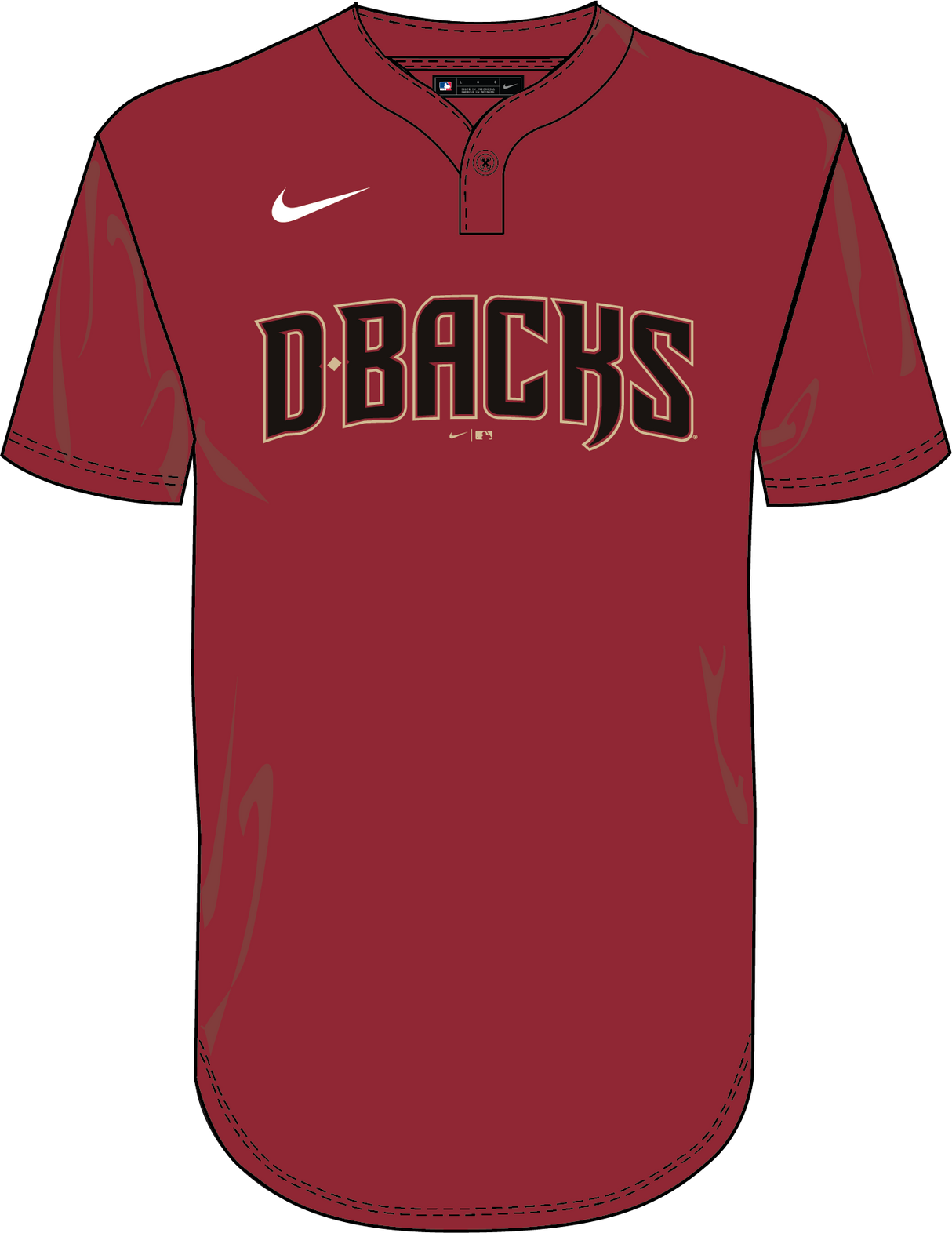 Nike Arizona Diamondbacks Men's 1-Buton Jersey