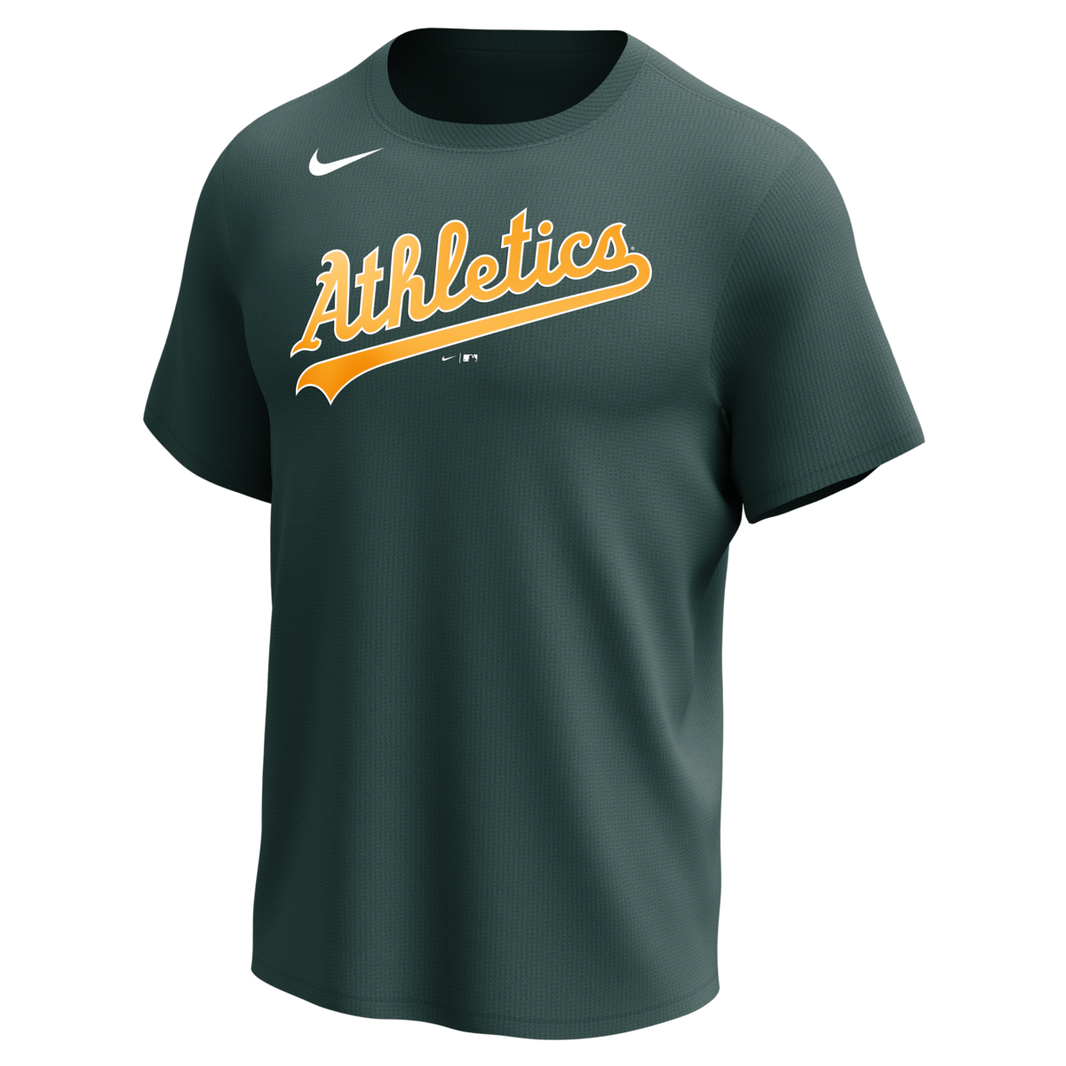 Nike Oakland Athletics 1981-84 Adult Institutional Short Sleeve Cooperstown Crew Neck Tee Fan Gear MLB Oakland Athletics