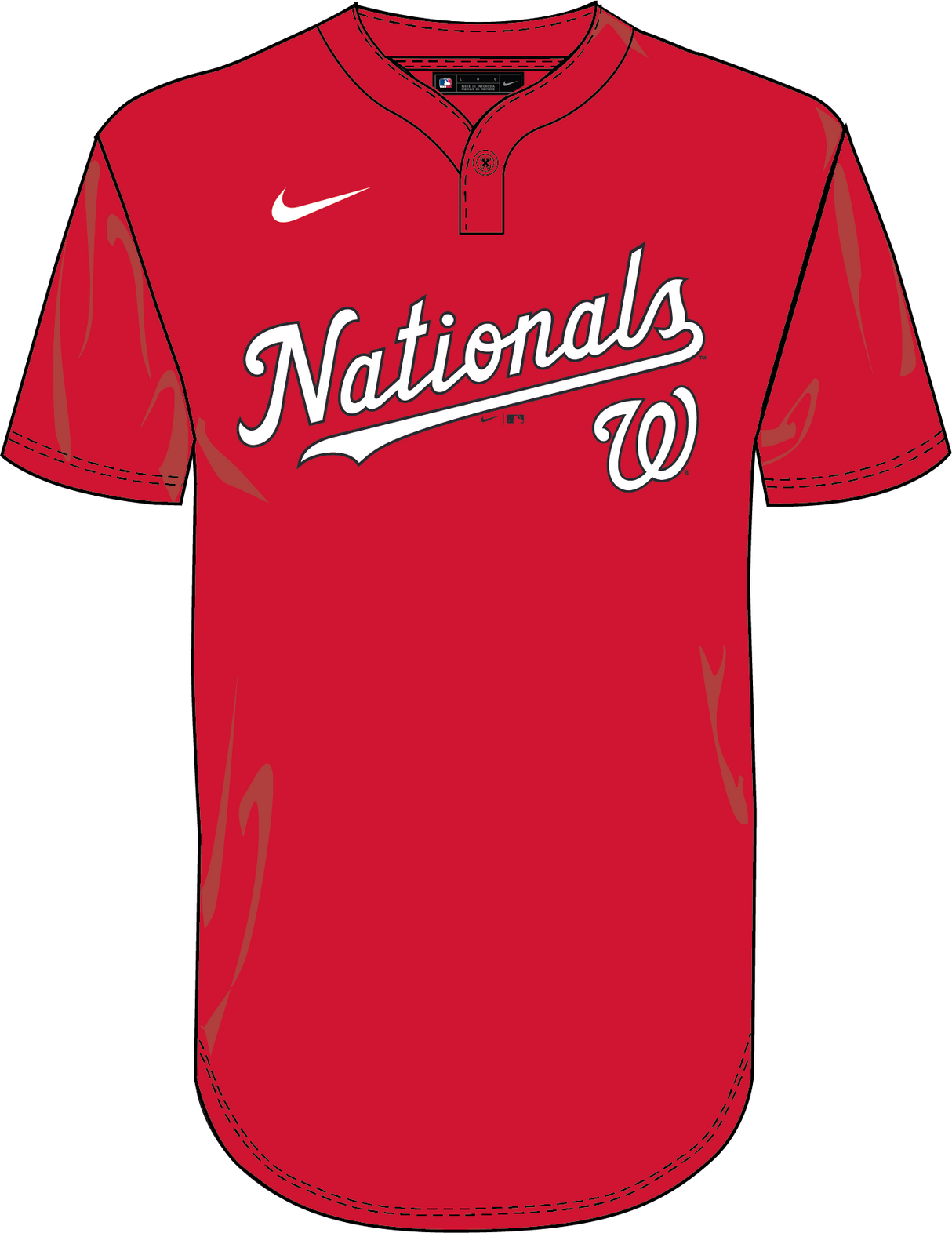 Nike Washington Nationals Men's 1-Button Jersey Fan Gear MLB Washington Nationals