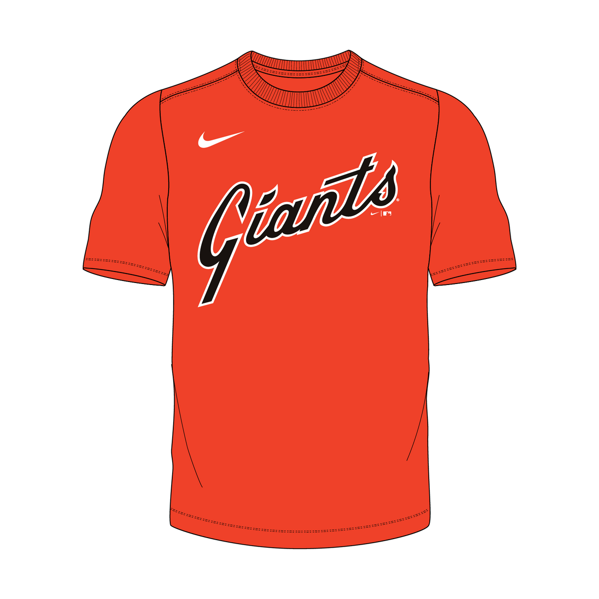 Nike San Francisco Giants 1982 Youth Institutional Short Sleeve Cooperstown Crew Neck