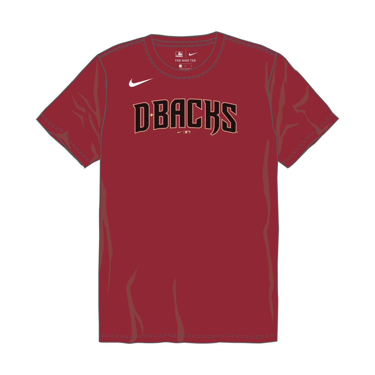Nike Arizona Diamondbacks Youth Crew Neck Synthetic Tee