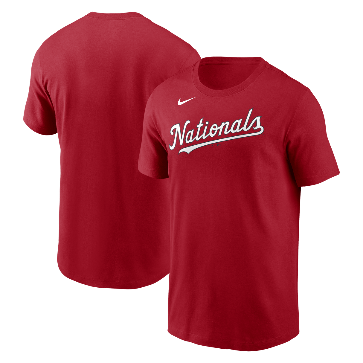 Nike Washington Nationals Men's Crew Neck Cotton Tee Fan Gear MLB Washington Nationals
