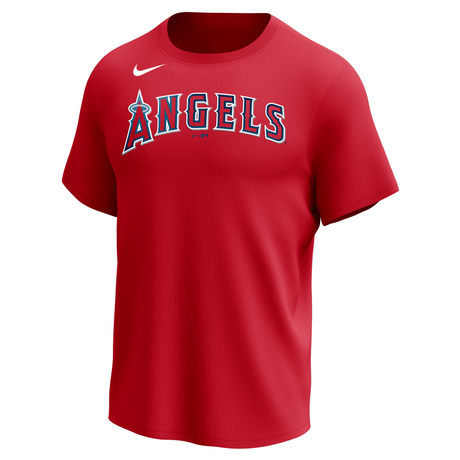 Nike Los Angeles Angels Men's Crew Neck Synthetic City Connect Tee Fan Gear MLB Los Angeles Angels