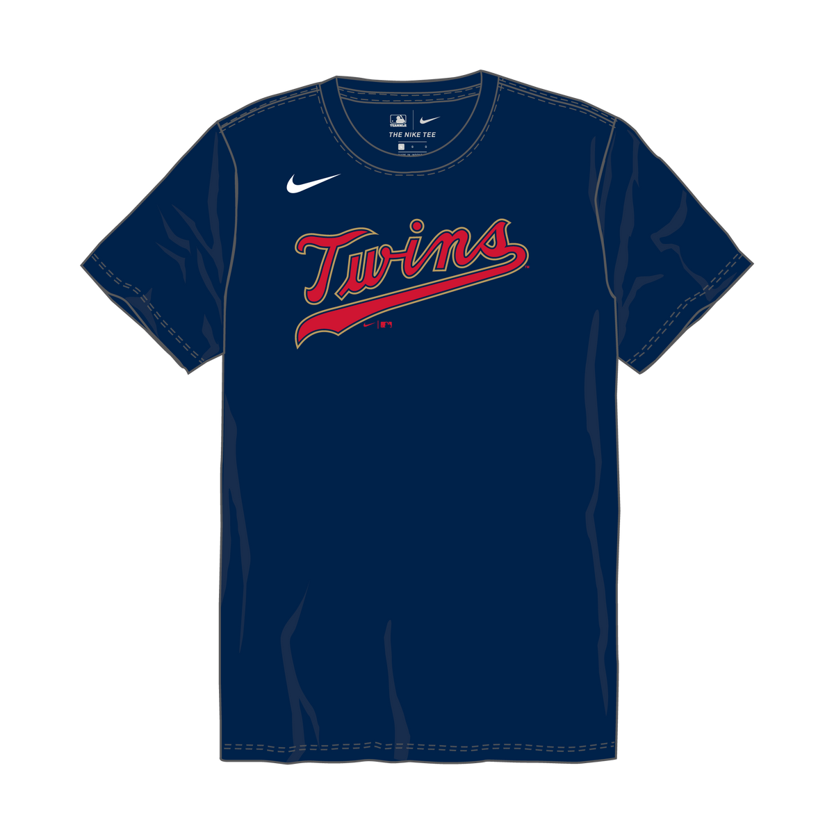 Nike Minnesota Twins Youth Crew Neck Synthetic Tee