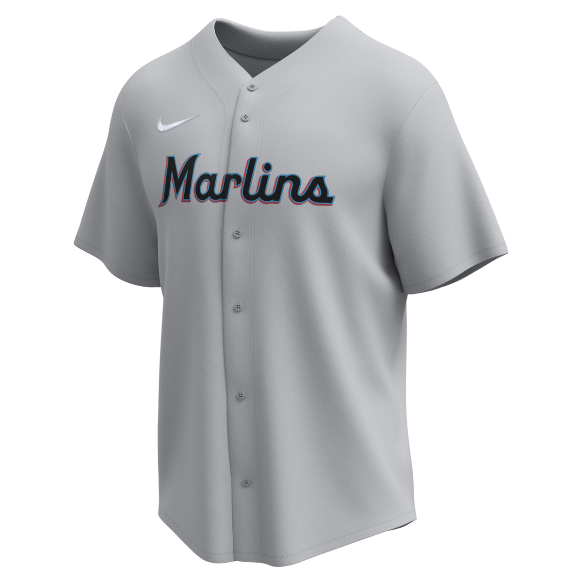 Nike Miami Marlins Adult Institutional Full Button Jersey Fan Gear MLB Miami Marlins