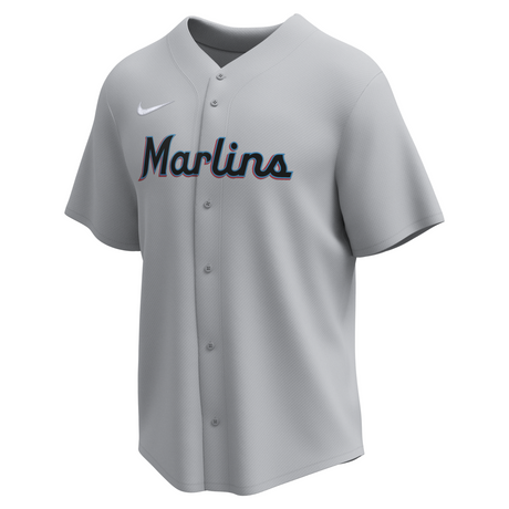 Nike Miami Marlins Adult Institutional Full Button Jersey Fan Gear MLB Miami Marlins