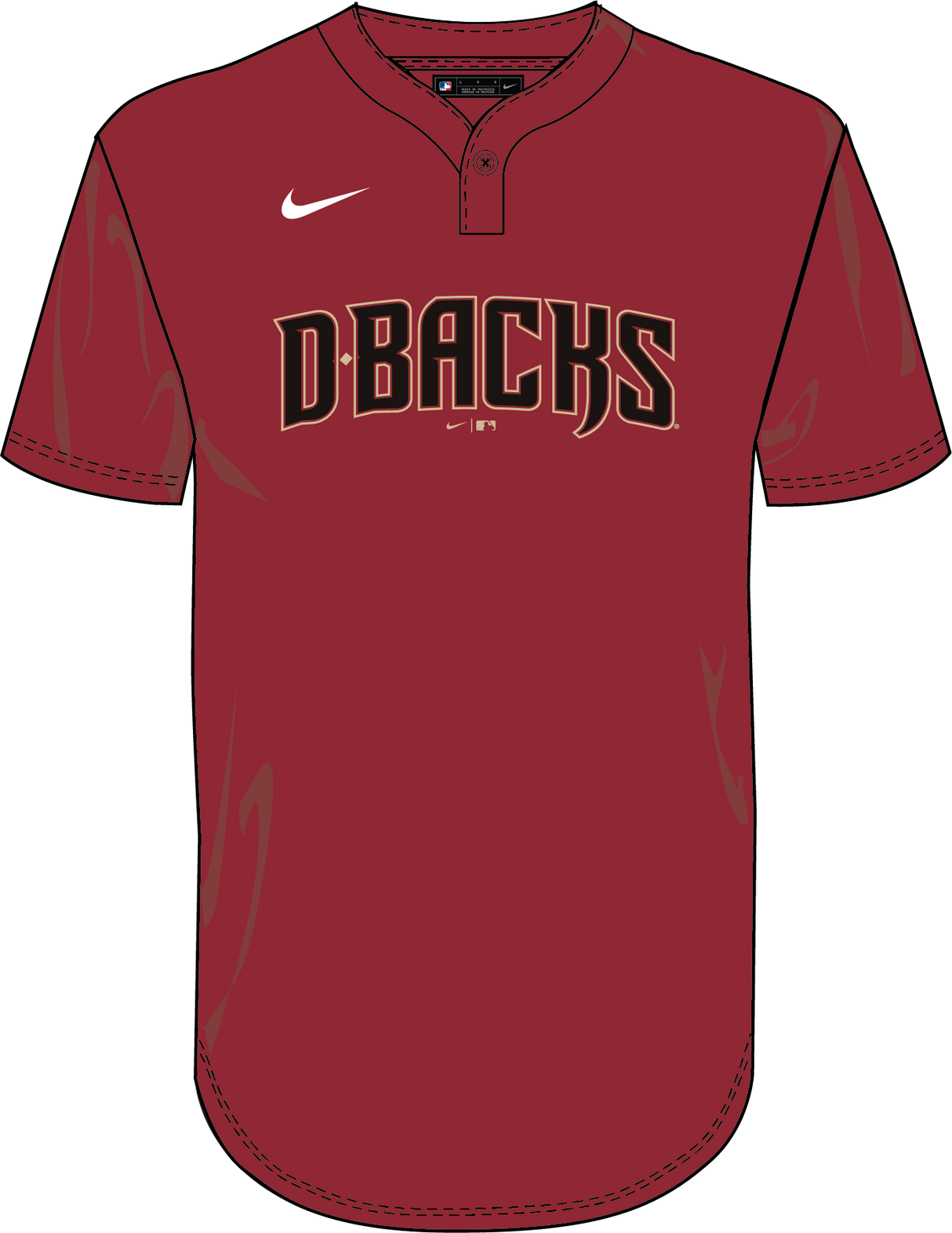 Nike Arizona Diamondbacks Youth 1 Button Jersey