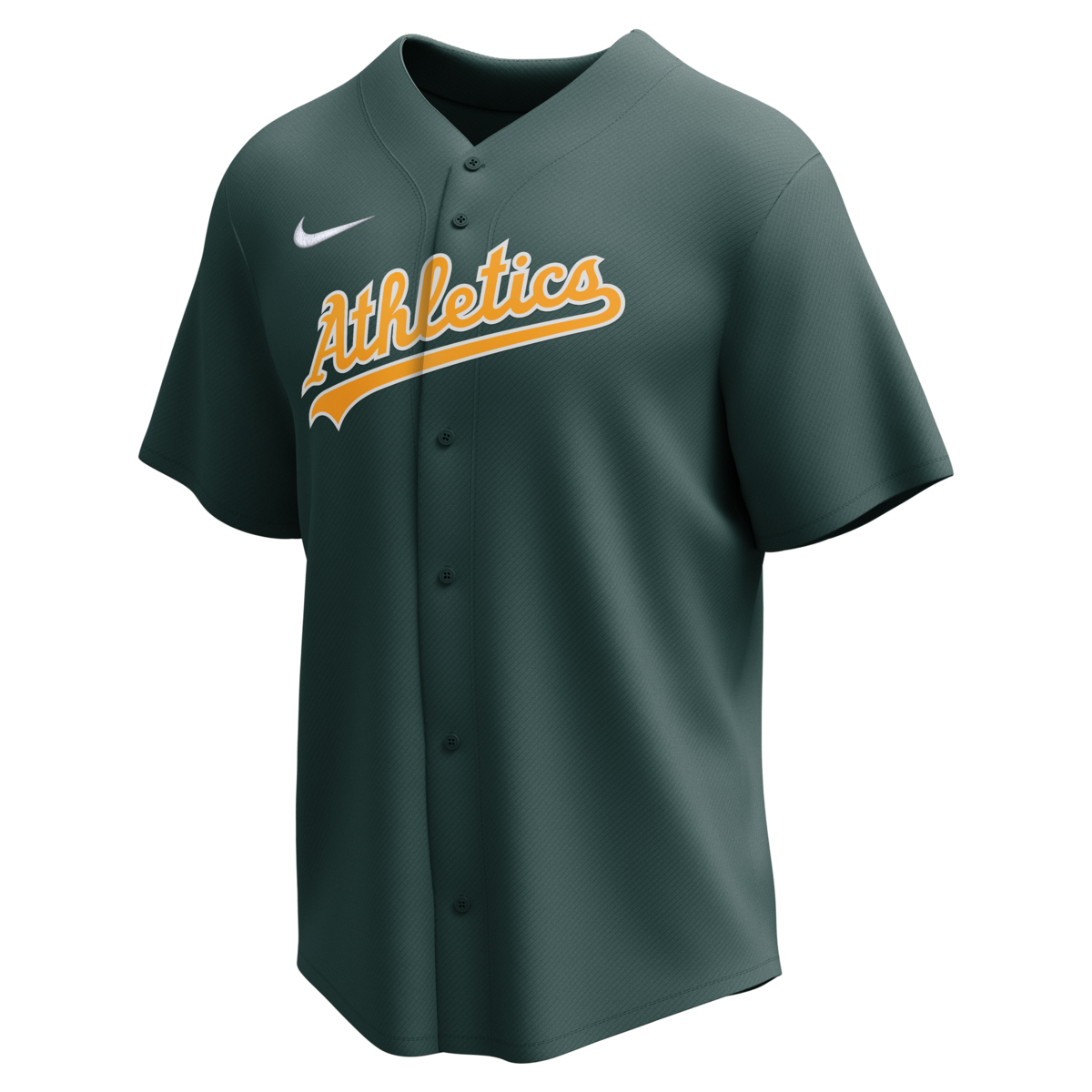 Nike Oakland Athletics Adult Institutional Full Button Jersey Fan Gear MLB Oakland Athletics