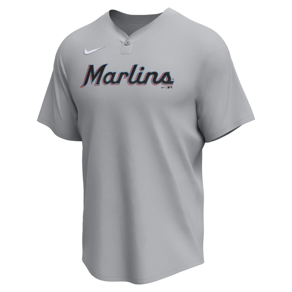 Nike Miami Marlins Adult Institutional 1 Button Pullover-1