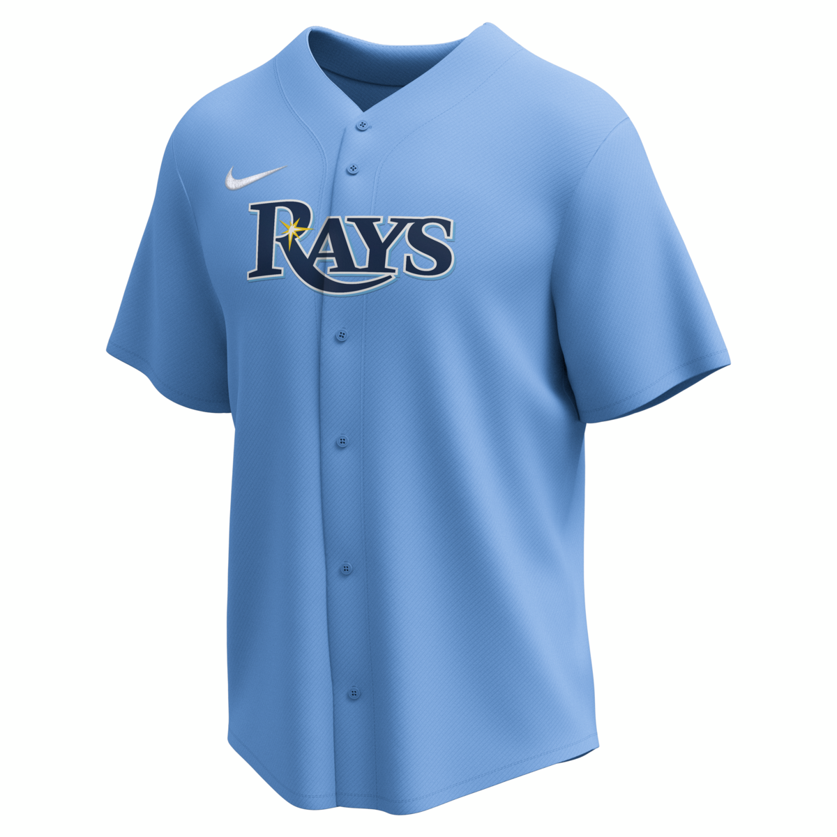 Nike Tampa Bay Rays Adult Institutional Full Button Jersey Fan Gear MLB Tampa Bay Rays